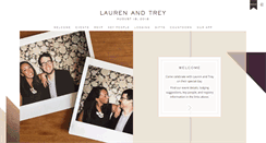 Desktop Screenshot of laurenandtrey.com