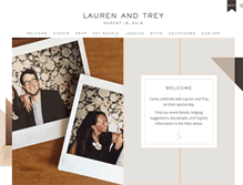 Tablet Screenshot of laurenandtrey.com